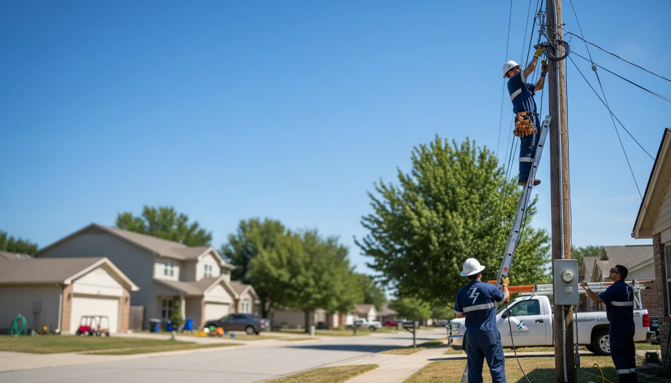 Residential electrician providing installation services in Evans, CO